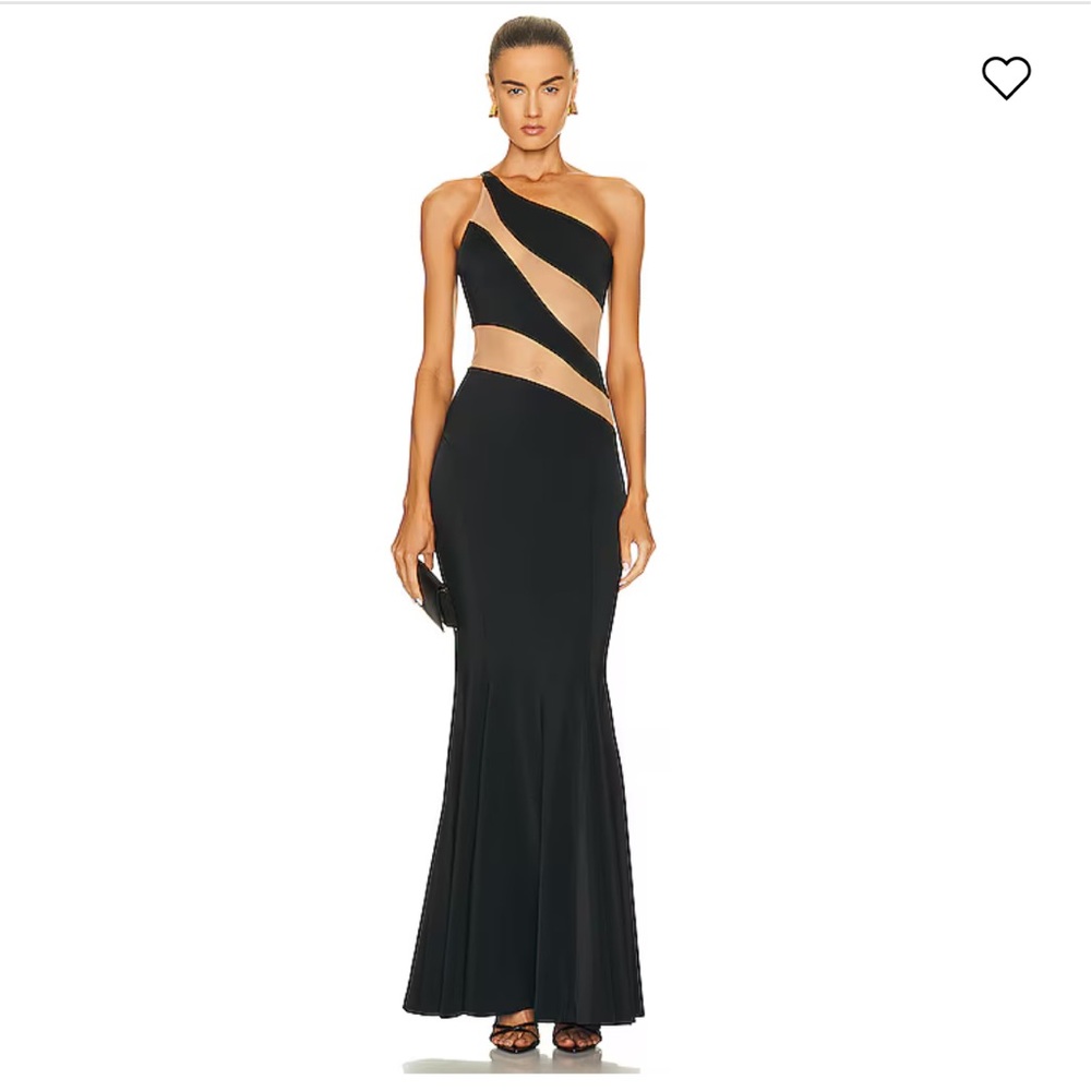 Norma Kamali Snake Mesh Fishtail Gown Size S